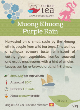 Vietnam Lao Cai Muong Khuong Purple Rain Wild Green Tea