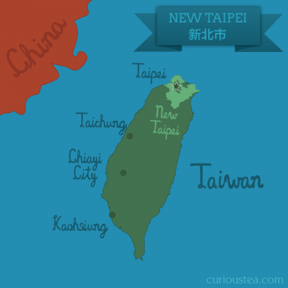 New Taipei map, Taiwan