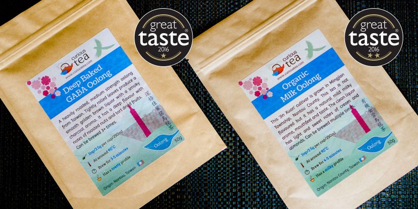 Great Taste Awards for Milk Oolong & Deep Baked GABA