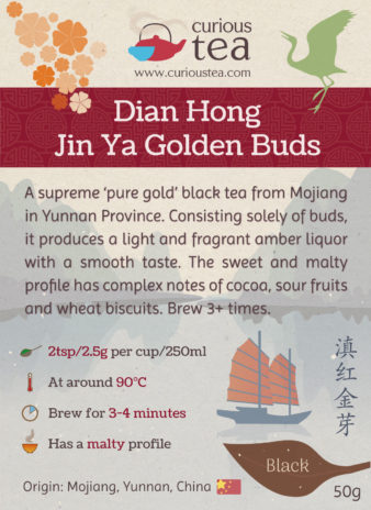 China Dian Hong Jin Ya Golden Buds Black Tea