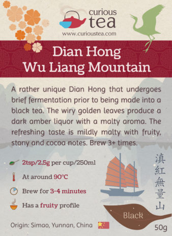 China Yunnan Red Dian Hong Wu Liang Mountain Mao Feng Black Tea