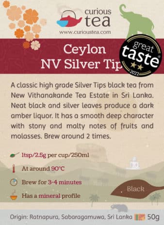 Ceylon New Vithanakande Silver Tips Sri Lanka Black Tea