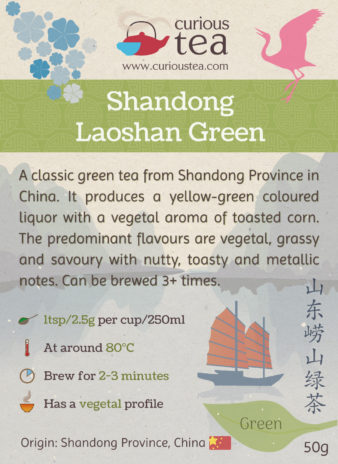China Shandong Laoshan Green Tea