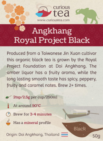 Thailand Chiang Mai Doi Angkhang Royal Agricultural Project Organic Jin Xuan Golden Daylily Thai Black Tea