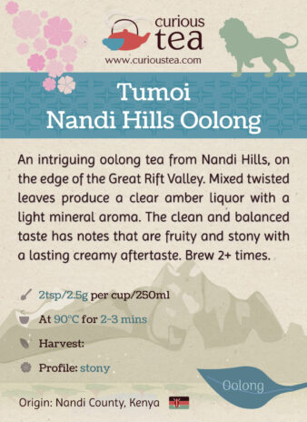 Kenya Tumoi Nandi Hills Oolong Tea
