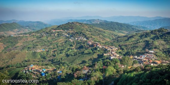 View over Doi Mae Salong and Santikhiri Village