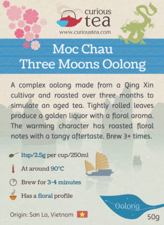 Vietnam Son La Moc Chau Three Moons Oolong Tea