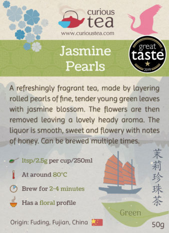 China Fuding Fujian Jasmine Pearls Mo Li Long Zhu Green Tea