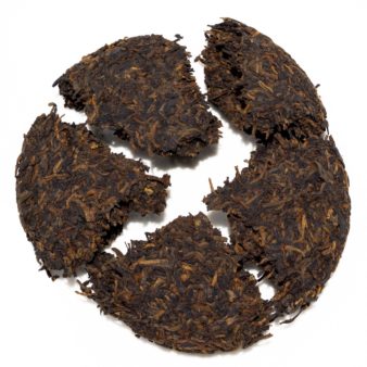 China Yunnan Menghai Langhe Gong Ting Shu Pu-erh Ripe Cake