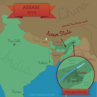 Latumoni, Upper Assam, India - Map