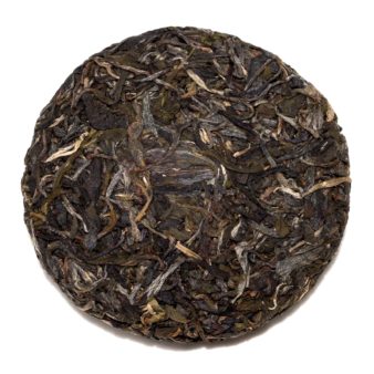 China Yunnan Gengma Xiang Zhu Lin Gu Shu Dan Zhu Sheng Bing Old Tree Single Bush Raw Pu-erh Cake