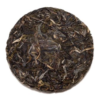 China Yunnan Gengma Xiang Zhu Lin Gu Shu Dan Zhu Sheng Bing Old Tree Single Bush Raw Pu-erh Cake