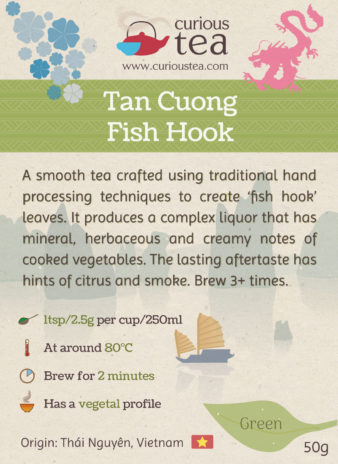 Vietnam Thai Nguyen Tan Cuong Fish Hook Green Tea