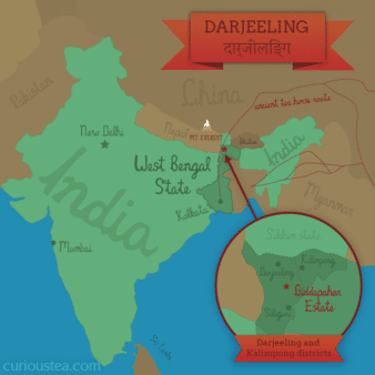 Map of Giddapahar tea estate, Darjeeling