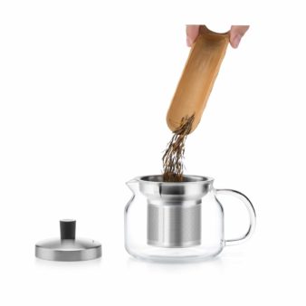 Glass Infuser Pot with Steel Infuser 470ml - Samadoyo S-043