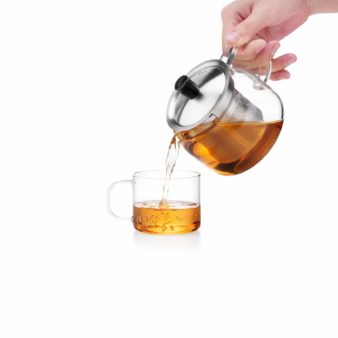 Glass Infuser Pot with Steel Infuser 470ml - Samadoyo S-043