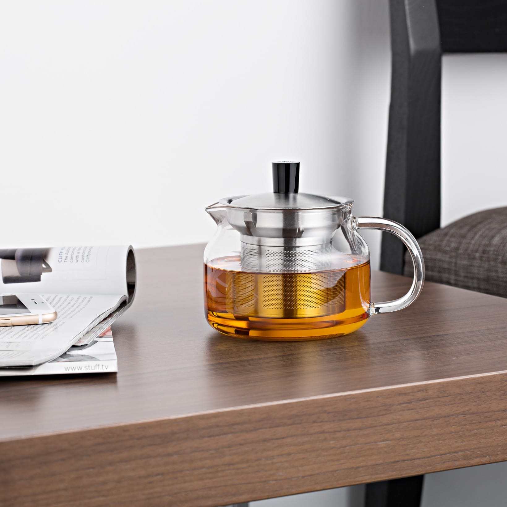 SAMA Glass Teapot w/t Stainless Steel Infuser 470ml S-043 