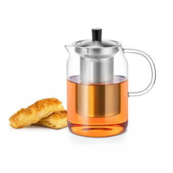 Glass Infuser Pot with Steel Infuser 900ml - Samadoyo S-053