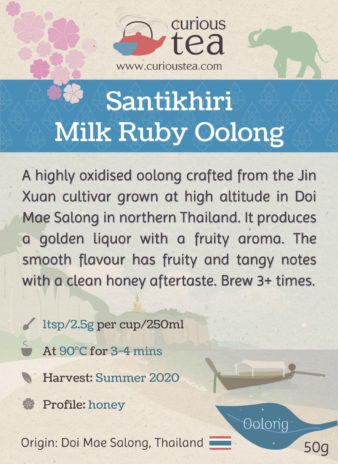 Thailand Doi Mae Salong Santikhiri Jin Xuan Milk Ruby Oolong