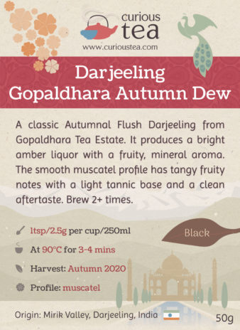 Darjeeling Gopaldhara Autumn Dew Autumnal Black Tea