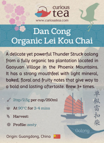 China Guangdong Chaozhou Dan Cong Lei Kou Chai Organic Phoenix Oolong