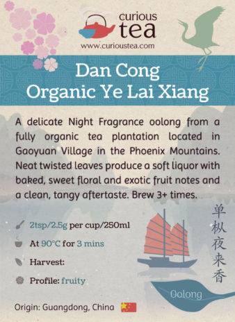 China Guangdong Chaozhou Dan Cong Ye Lai Xiang Organic Phoenix Oolong