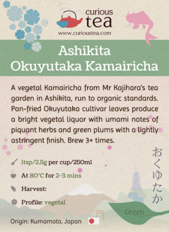 Japan Kumamoto Tsuge Ashikita Okuyutaka Kamairicha Green Tea