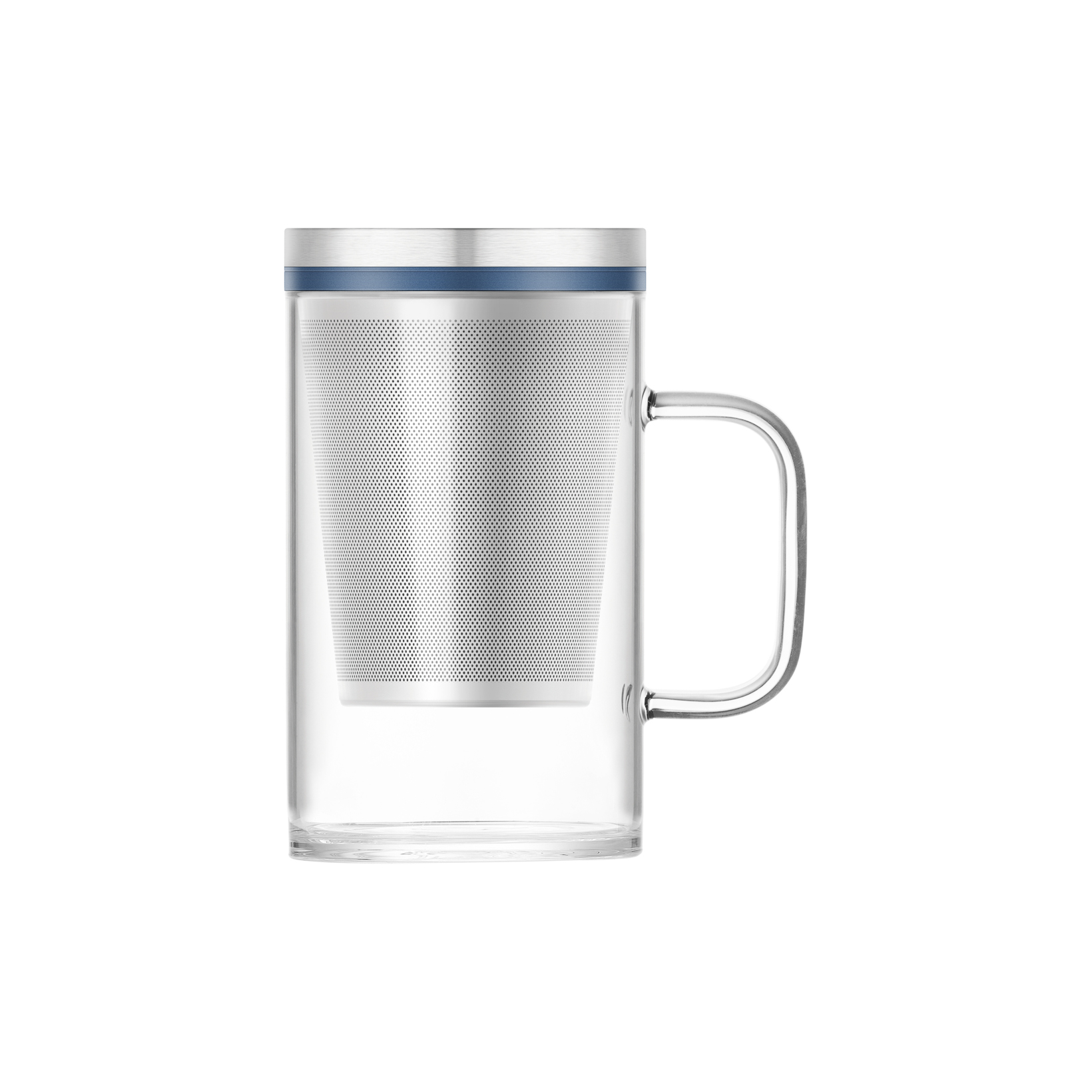 SAMADOYO 350ML Tea Mug Food-graded High Borosilicate Glass Clear Tea Cup  with Infuser and Lid (BPA-free, No FDA Certificate) - Black Wholesale