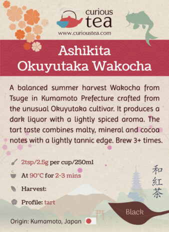 Japan Kumamoto Tsuge Ashikita Okuyutaka Wakocha Black Tea