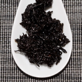 China Yunnan Province Jinggu Zi Ya Lao Cha Tou Shu Pu-erh Purple Leaf Ripe Old Tea Head