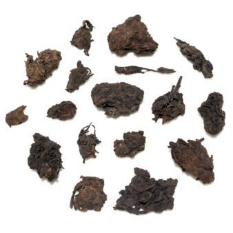 China Yunnan Province Jinggu Zi Ya Lao Cha Tou Shu Pu-erh Purple Leaf Ripe Old Tea Head