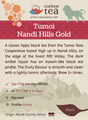 Kenya Nandi County Tumoi Nandi Hills Gold Black Tea