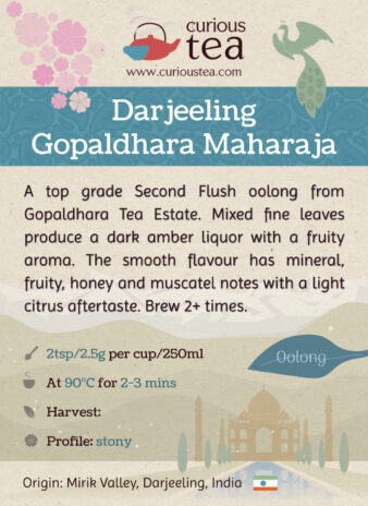 India Darjeeling Gopaldhara Maharaja Oolong Second Flush