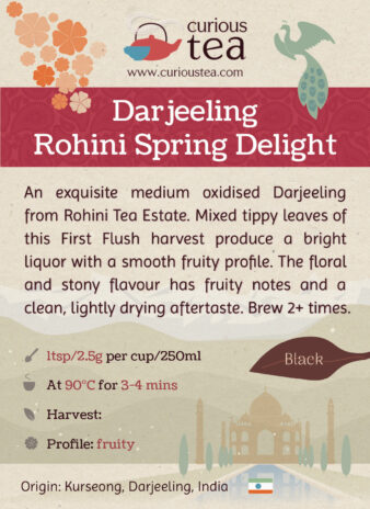 India Darjeeling Rohini First Flush Spring Delight Black Tea