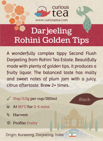 India Darjeeling Rohini Second Flush Golden Tips Black Tea