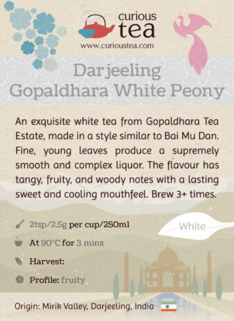 India Darjeeling White Tea Gopaldhara White Peony