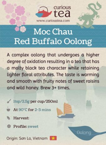 Vietnam Moc Chau Red Buffalo Oolong Tea