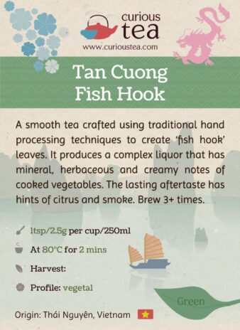 Vietnam Thai Nguyen Tan Cuong Fish Hook Green Tea