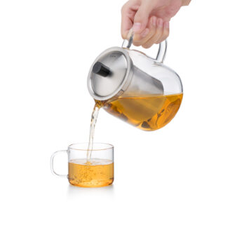 Glass Tea Infuser Pot with Steel Infuser 700ml - Samadoyo S-045