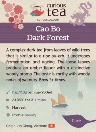 Cao Bo Dark Forest Vietnam Dark Tea Pouch