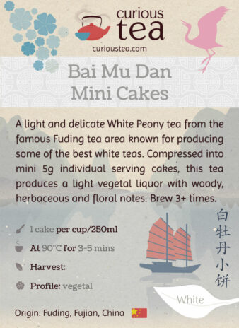 China Fujian Fuding Bai Mu Dan Xiao Bing White Peony Mini Cakes Pouch