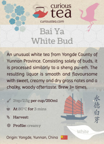 China Yunnan Province Yongde Bai Ya White Bud Pu-erh Pouch