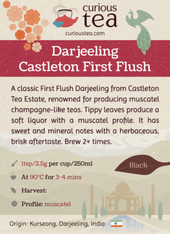 Darjeeling Castleton Tea Estate First Flush Indian Black Tea Pouch