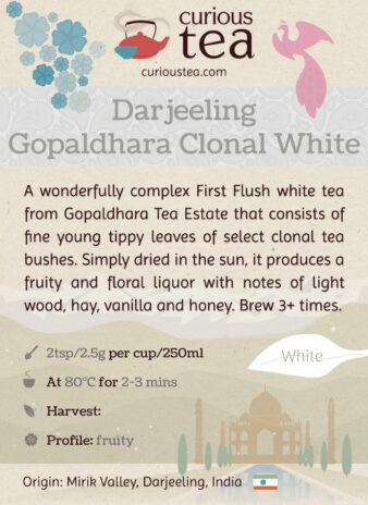India Darjeeling Gopaldhara Clonal White Tea Pouch