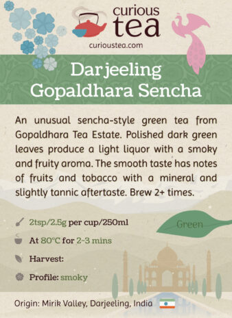 India Darjeeling Gopaldhara Sencha Green Tea Pouch