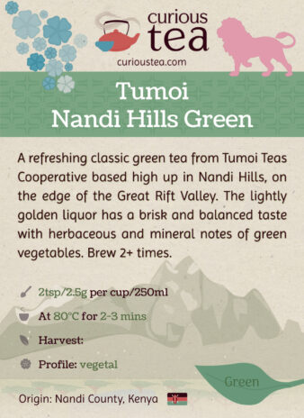 Kenya Tumoi Nandi Hills Green Tea Pouch