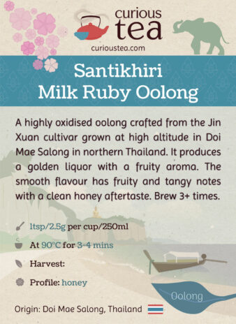 Thailand Doi Mae Salong Santikhiri Jin Xuan Milk Ruby Oolong Pouch