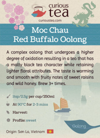 Vietnam Moc Chau Red Buffalo Oolong Tea Pouch